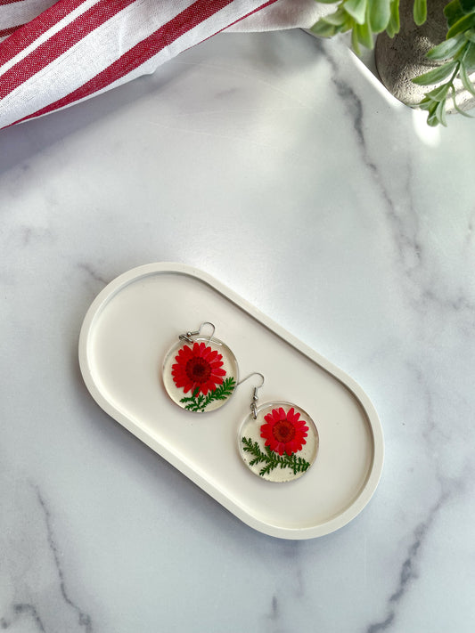 Natural White Oval Trinket Tray - Catchall Dish