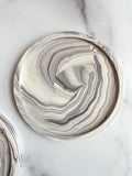 Gray Marbled Coasters – Set of 2