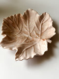 Brown Marbled Leaf Ring Dish