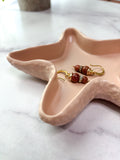 Coastal Blush Peach Starfish Ring Dish