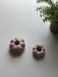 Brown Marbled Pumpkin Candle Holder - Set of 2