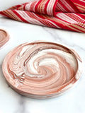 Terracotta Marbled Coasters-Set of 2