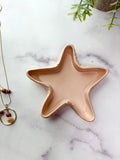 Coastal Blush Peach Starfish Ring Dish
