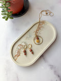 Sage Green Marbled Oval Trinket Tray – Catchall Dish