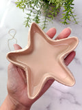 Coastal Blush Peach Starfish Ring Dish