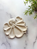Coastal White Octopus Ring Dish