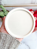 Natural White Stone Coasters (Set of 2)