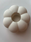 White Pumpkin Candle Holder - Set of 2