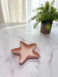 Coastal Blush Peach Starfish Ring Dish