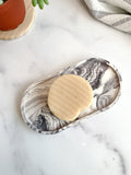 Gray Marble Oval Trinket Tray – Catchall Dish