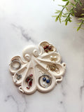 Coastal White Octopus Ring Dish