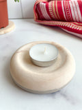 Coffee Marbled Stone Ring Dish