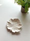 White Leaf Ring Dish
