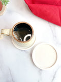 Natural White Stone Coasters (Set of 2)