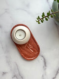 Marbled Terracotta Oval Trinket Tray – Designed Stone Collection