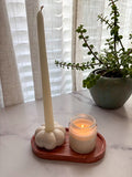 Marbled Terracotta Oval Trinket Tray – Designed Stone Collection
