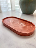 Marbled Terracotta Oval Trinket Tray – Designed Stone Collection