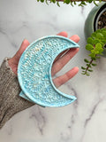 Blue Crescent Moon Tabletop Décor – Seasonal Collection