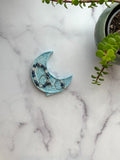 Blue Crescent Moon Tabletop Décor – Seasonal Collection