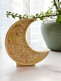 Yellow Crescent Moon Tabletop Décor – Seasonal Collection