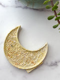 Yellow Crescent Moon Tabletop Décor – Seasonal Collection
