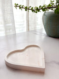 Natural White Stone Heart Ring Dish – Quiet Stone Collection