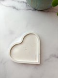 Natural White Stone Heart Ring Dish – Quiet Stone Collection