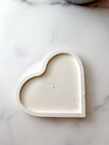 Natural White Stone Heart Ring Dish – Quiet Stone Collection