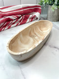 Coffee-Marbled Stone Candle Vessel