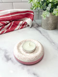 Pink & White Terrazzo Stone Ring Dish