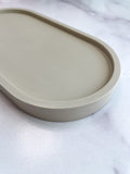 Sage Green Oval Trinket Tray - Catchall Dish