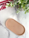 Terracotta Oval Trinket Tray – Catchall Dish