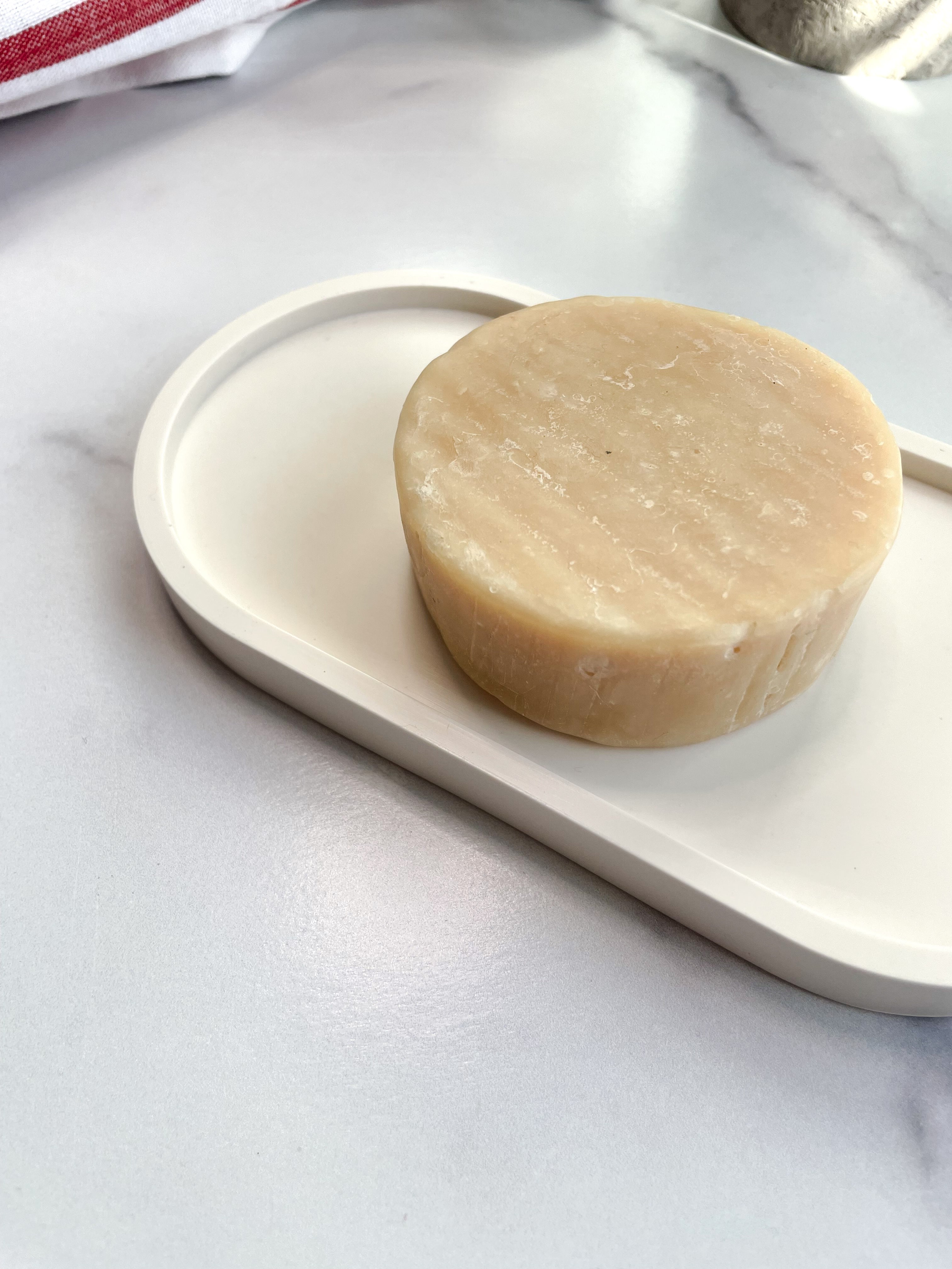 Natural White Oval Trinket Tray - Catchall Dish