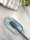 Blue Marbled Oval Trinket Tray – Catchall Dish