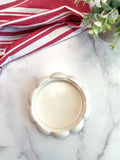 White Stone - Ornate Ring Dish