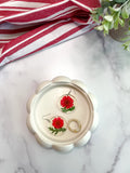White Stone - Ornate Ring Dish