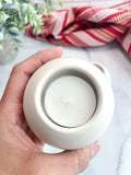 Natural White Stone Tealight Holders – Set of 2