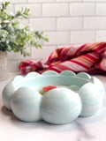 Powder Blue Marbled Bubble Ring Dish