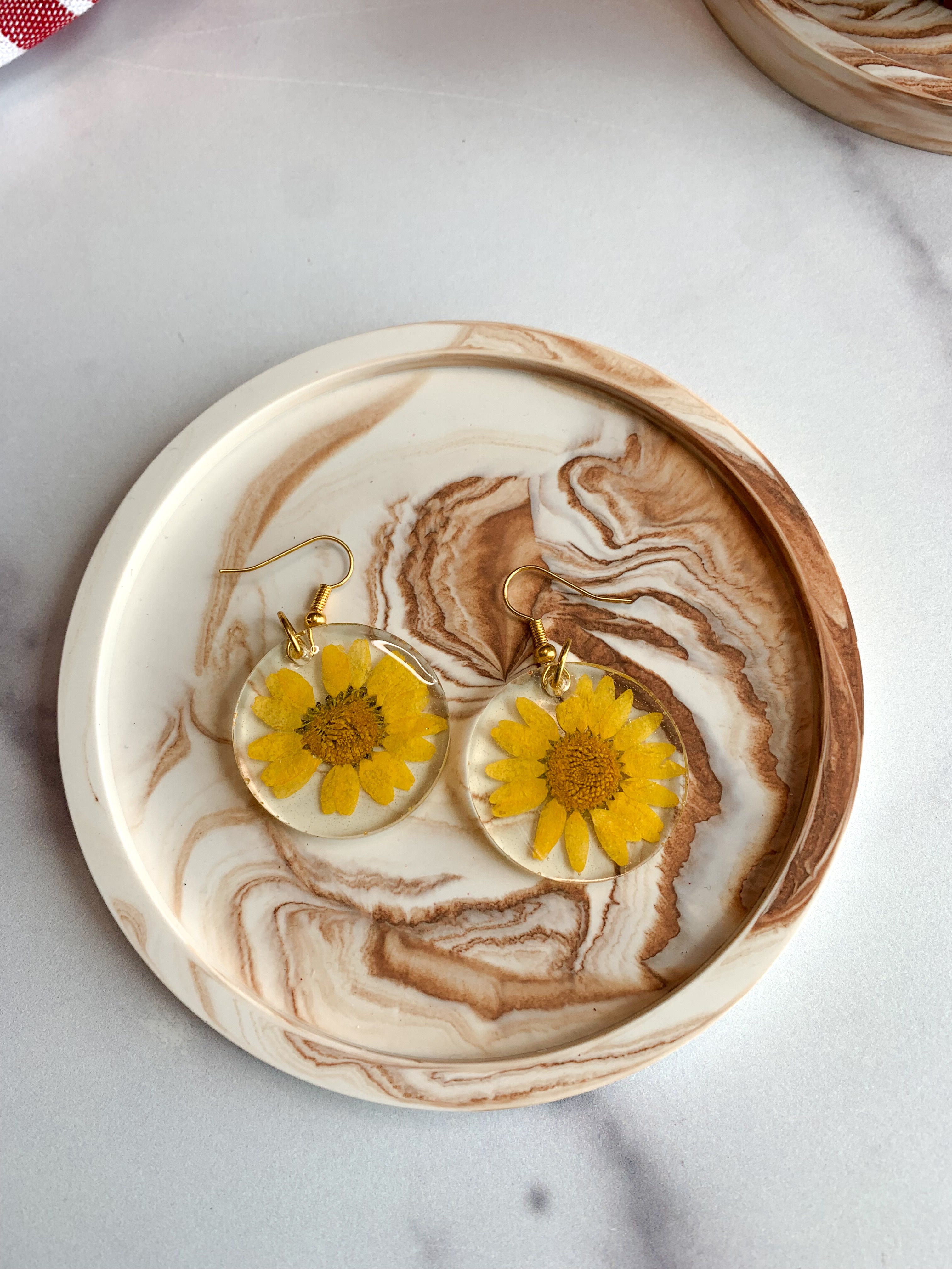 Coffee Marble Stone Coasters – Set of 2