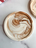 Coffee Marble Stone Coasters – Set of 2