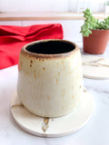 White & Gold Kintsugi-Inspired Coasters – Set of 2