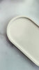 Natural White Oval Trinket Tray - Catchall Dish