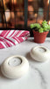 Natural White Stone Tealight Holders (Set of 2)