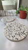 White Large Abalone Terrazzo Coasters – Set of 3