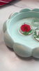 Powder Blue Marbled Bubble Ring Dish